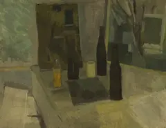 Theodore Mendez, Bottle studies, circa 1958-1962, oil on board