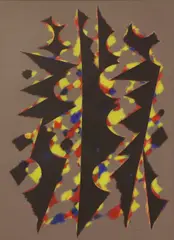 William Gear, Untitled abstract, acrylic on paper
