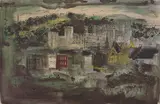 John Piper, Caernarvon Castle II' (Levinson 201), screenprint in colours