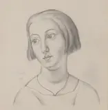 Richard Eurich, Head of a girl, pencil