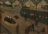 Dorothy Alvis, Oasis, oil on canvas laid on board