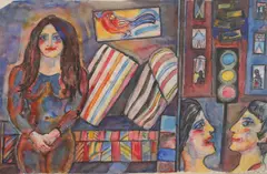 Michael Rothenstein, Traffic Light, circa 1983, watercolour