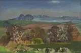 Mary Nicol Neill Armour, Spring at the Duchal, oil on board