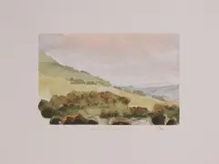 Hm King Charles, Wensleydale from Moorcock, lithograph in colours