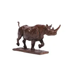 Mark Coreth, Rhino, bronze with rich brown patination