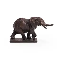Mark Coreth, Elephant, bronze with dark brown patination