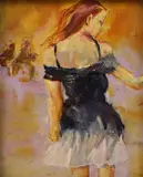 June Redfern, Coming Home, oil on canvas