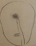 Werner Knaupp, Head, charcoal