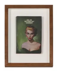 Call me Anything but Ordinary by The Connor Brothers, 2019, hand-painted vintage paperback with silkscreen, sold Jul 2026