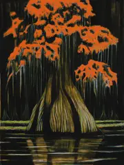 Billy Childish, Cypress Tree, 2022, archival pigment print