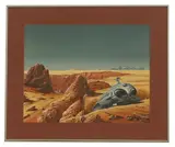 Gordon Charles Davies, Two original artwork illustrations for Arthur C Clarke, watercolour and gouache on artist's board