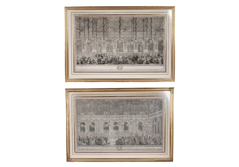 Decoration for a Masked Ball at Versailles by Charles-Nicolas Cochin, engraving, sold Feb 2026