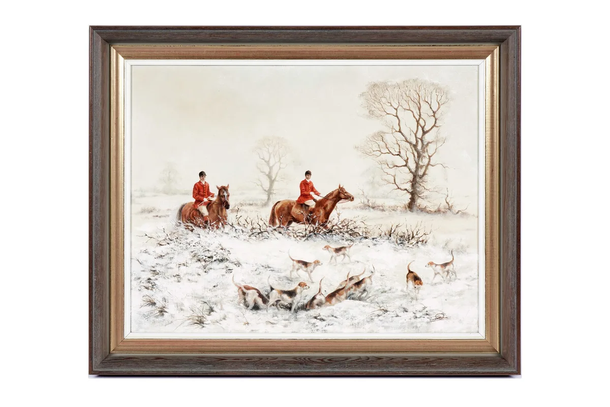Trevor Parkin, Winter hunt, oil