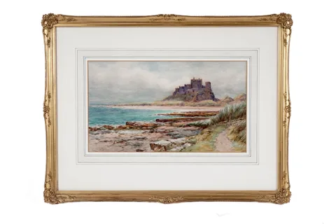 Harry Sticks, Bamburgh Castle, watercolour