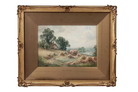 Henry John Kinnaird, A Sussex Cornfield, watercolour