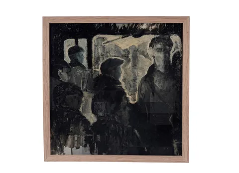 British School, Shadows and Light, oil on board