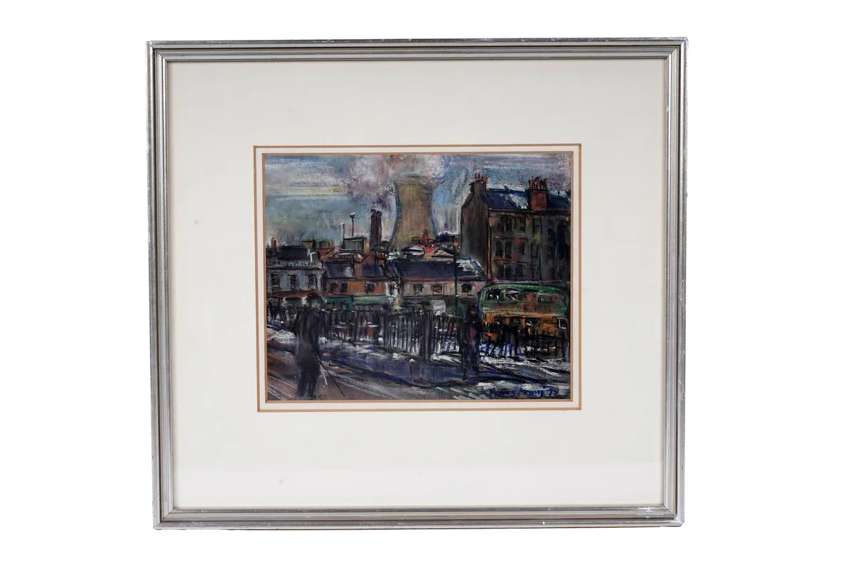 Anthony Armstrong, Pinkston Cooling Tower, Glasgow, pastel