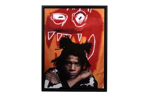 Nick Holdsworth, Basquiat, mixed media on canvas