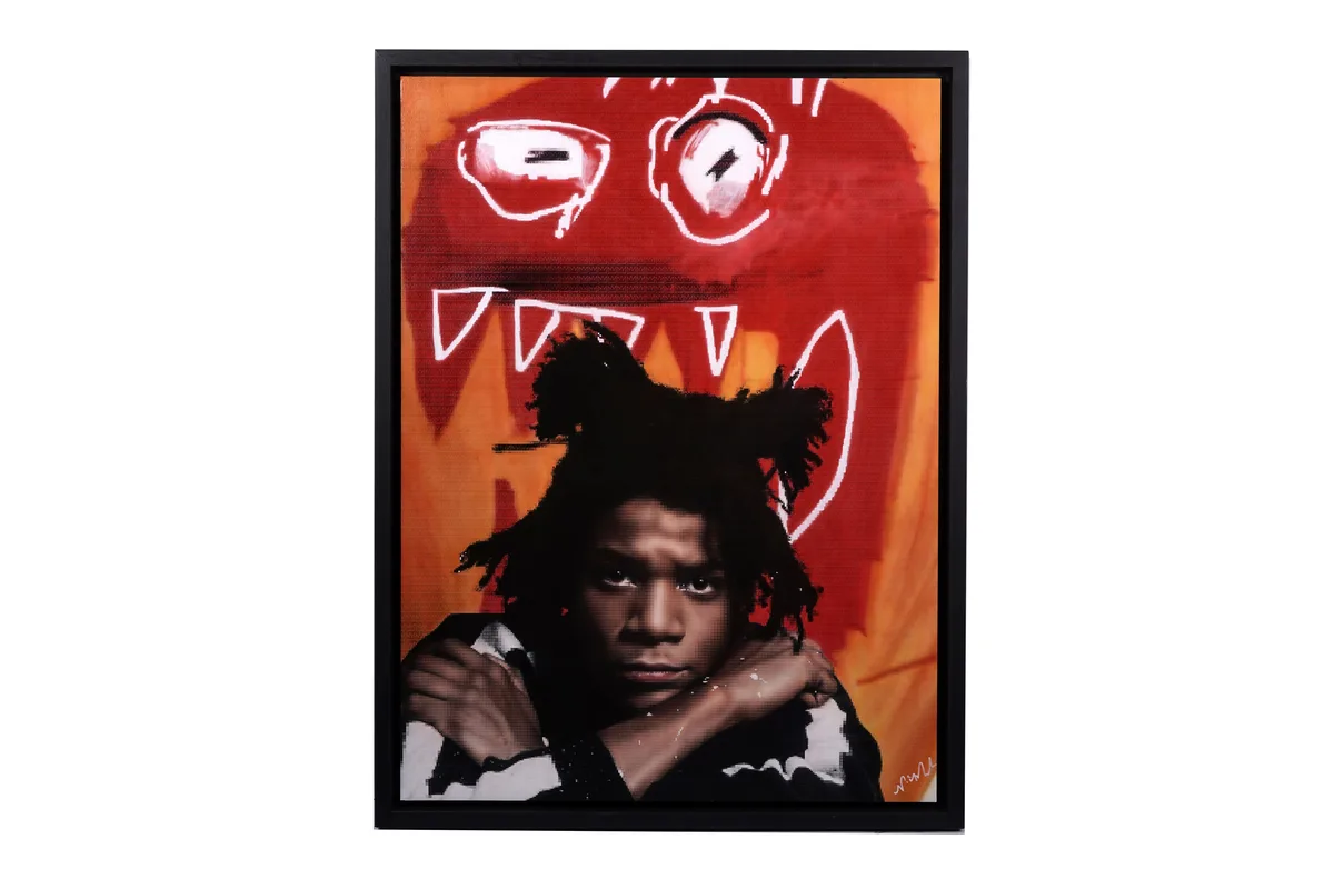 Nick Holdsworth, Basquiat, mixed media on canvas