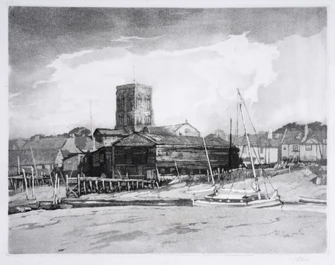 William Palmer Robins, Stow & Son Yacht Depot, Shoreham-by-Sea, Sussex, pencil signed