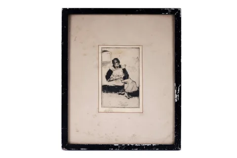 William Palmer Robins, Violet Dollimore, pencil inscribed, printed by Miriam/William