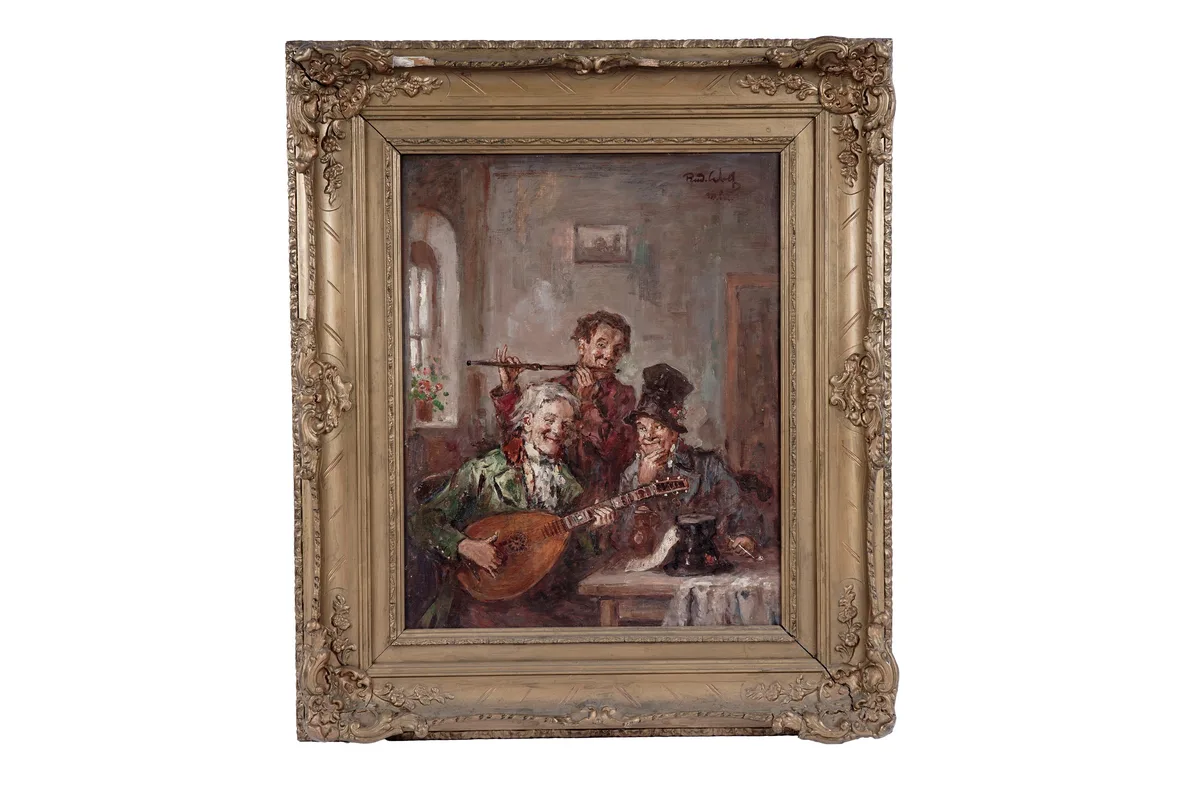 Rudolf Robert Wolf, Das Concert, oil on board