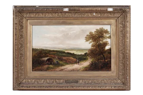 Henry Hadfield Cubley, Gypsy Encampment on the Common, oil on canvas