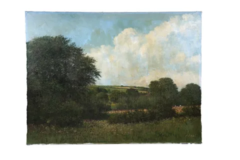 Charles Neal, Verdant Landscape, oil