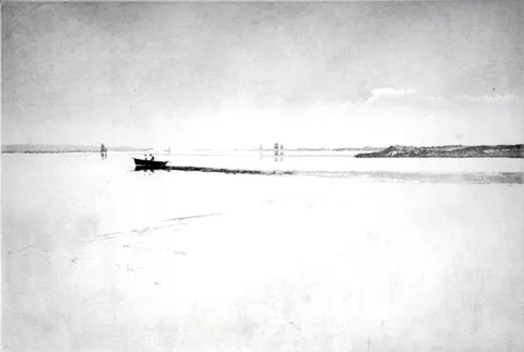 Frank Short, Morning Haze in Chichester Harbour, pencil signed and dated 1922
