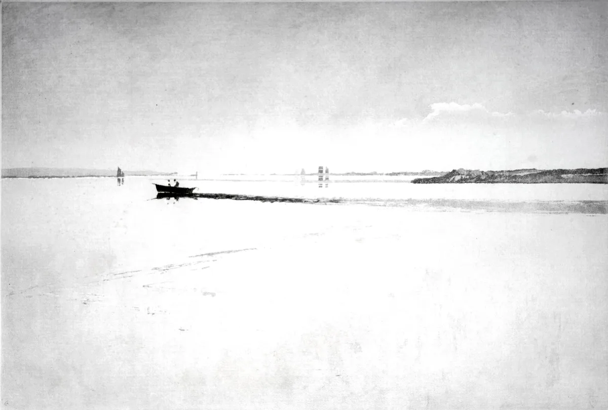 Frank Short, Morning Haze in Chichester Harbour, pencil signed and dated 1922