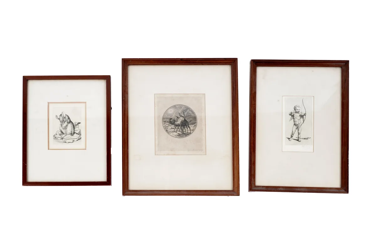 Stephen Gooden, Three studies, etching