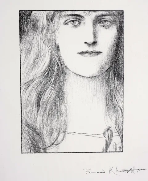 Fernand Khnopff, Des grelots, lithograph