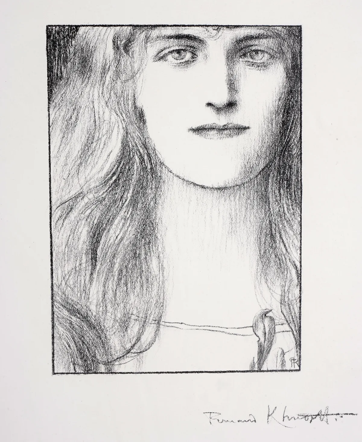 Fernand Khnopff, Des grelots, lithograph