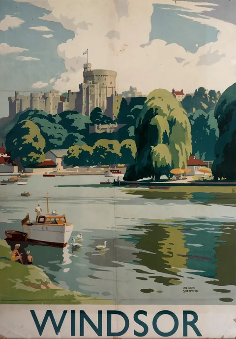 Frank Sherwin, Windsor, lithograph poster