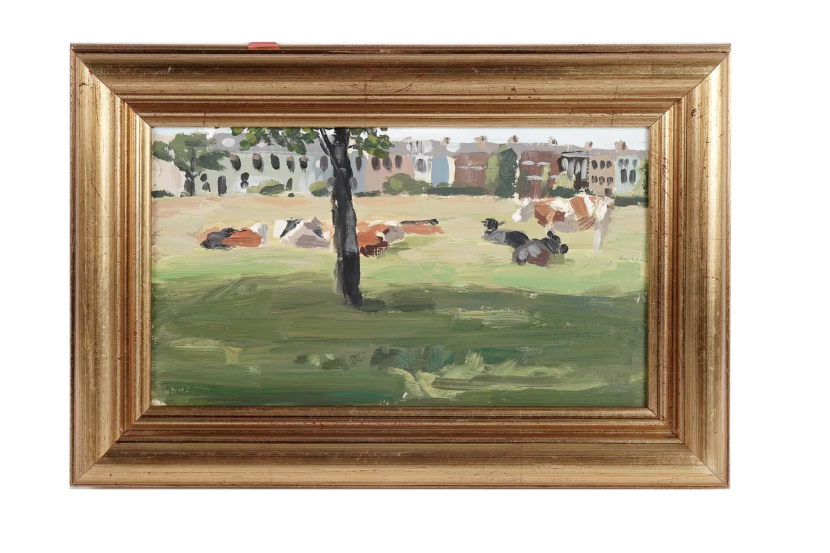 Warwick Butterfield, Castle Leazes Moor, oil on board