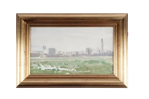 Warwick Butterfield, The Town Moor, oil on board