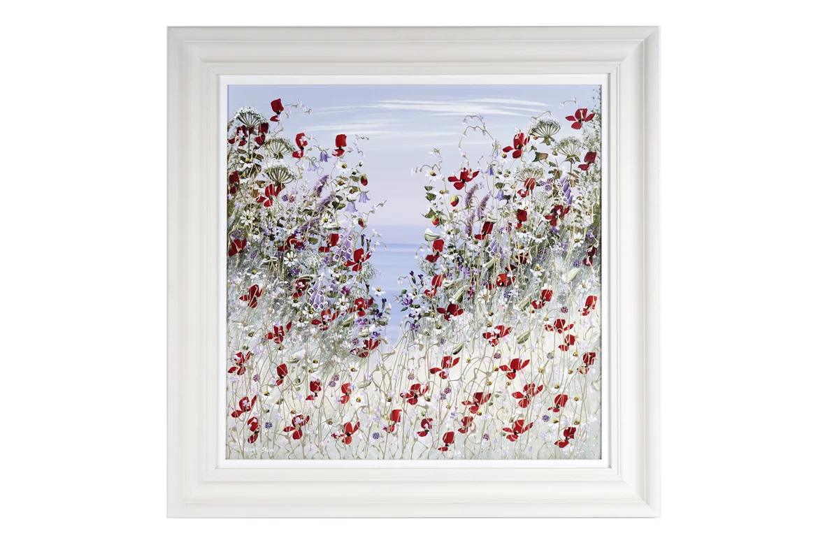 Mary Shaw, In Between the Poppies I, oil on board