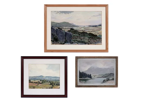 Harold Prynne, Three Irish Landscapes, pastel