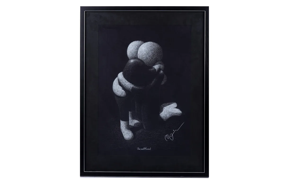 Mark Grieves, Unconditional, pastel drawing