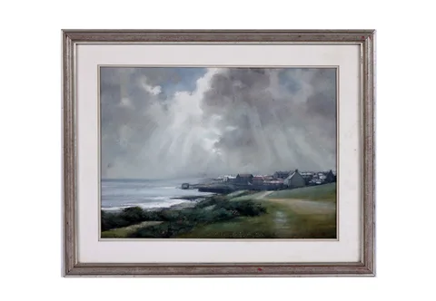 Robert Turnbull, Craster, Northumberland, pastel