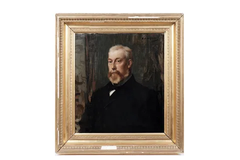 Edward Arthur Walton, Head and shoulders portrait of a gentleman, oil on canvas