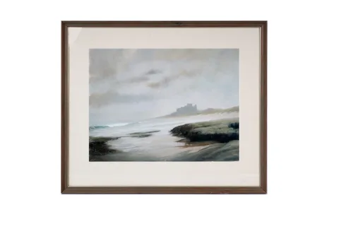 Robert Turnbull, Bamburgh Castle, pastel