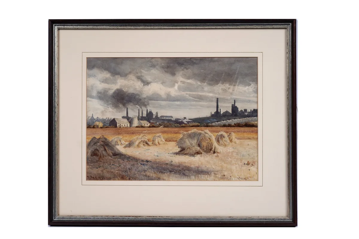 Progress by E.M.E., watercolour, sold Aug 2025