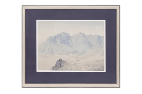 Delmar Harmood Banner, Scafell from Grey Friars, watercolour and pencil