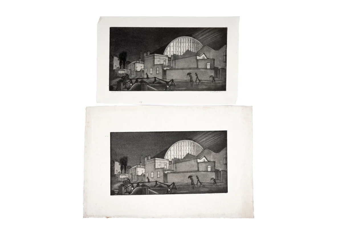 Kay Anderson, Olympia, London, both pencil signed, one titled, the other dated 'Xmas 1927