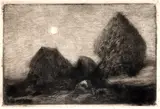 George Clausen, Ricks by Moonlight