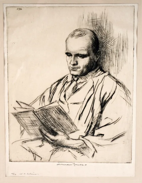 Norman Janes, The reading professor, pencil signed