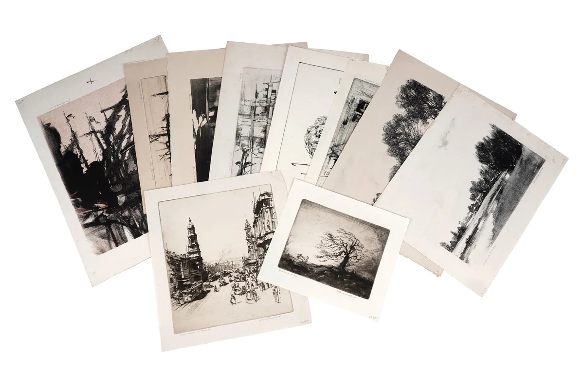 John C. Goodchild, Twelve works, all pencil signed
