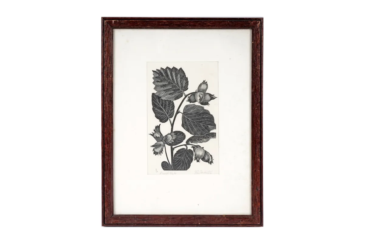 John Farleigh, Hazel Nuts, pencil signed, titled and dated 1936