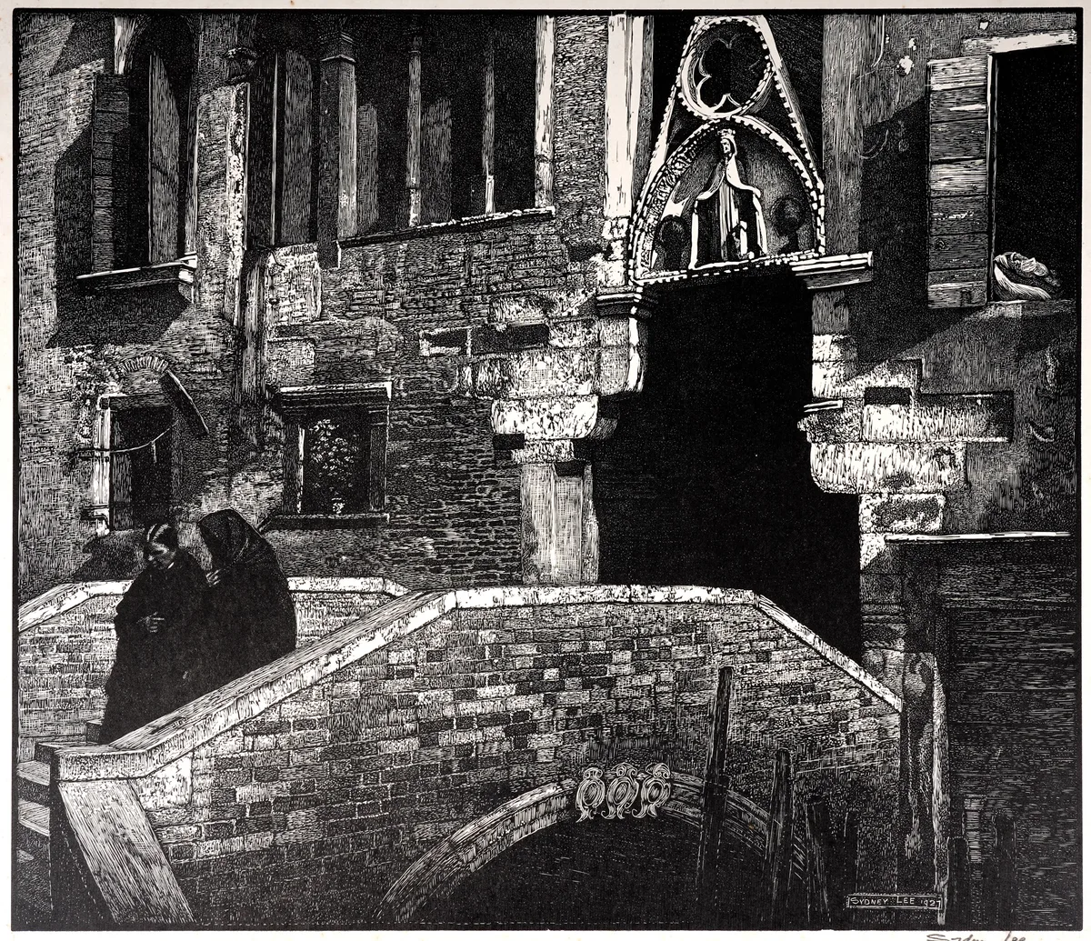 Sydney Lee, Ponte Paradiso, Venice, wood engraving